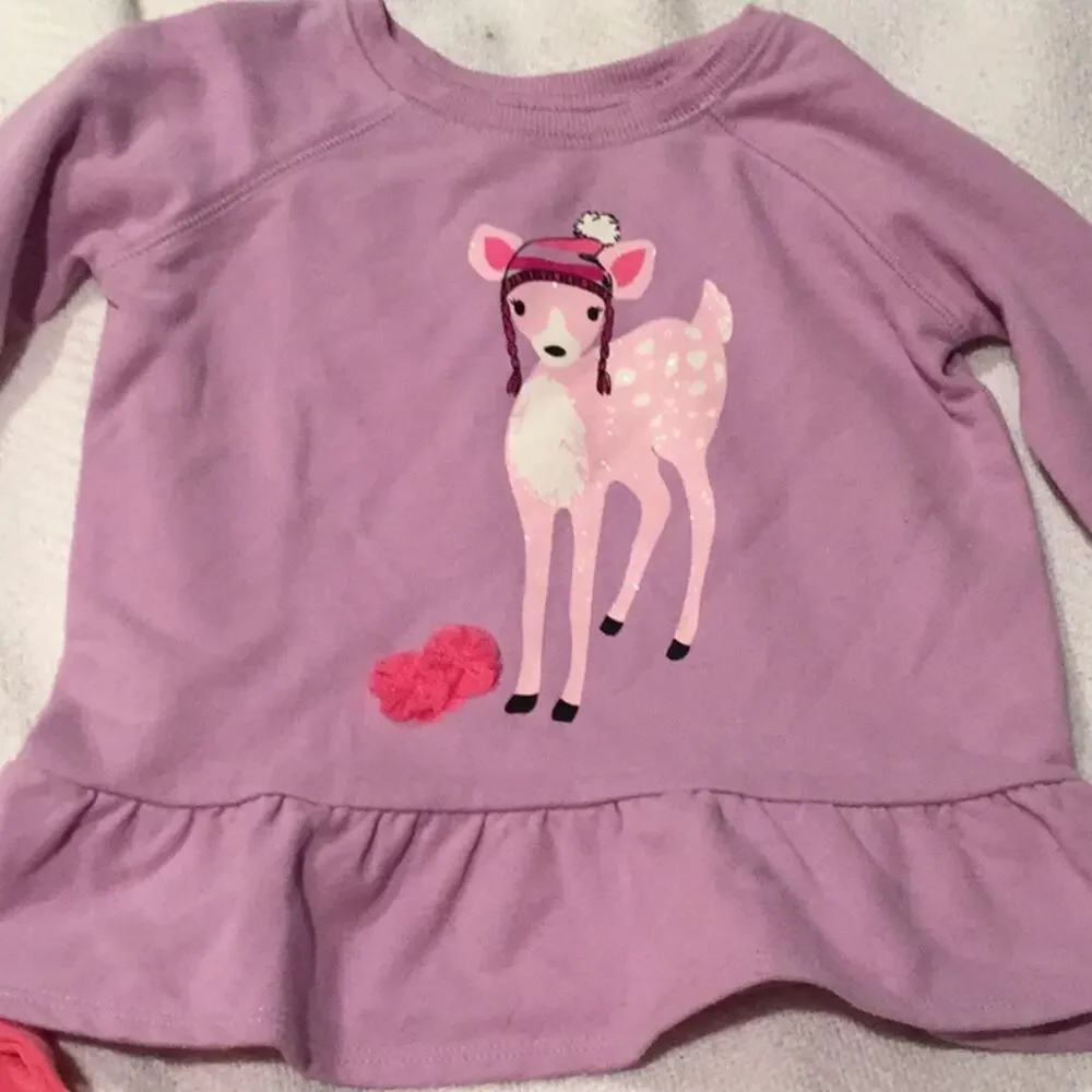 Children’s place ruffled sweatshirts worn once ea
